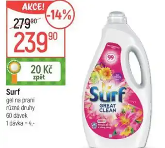 Globus Surf gel na prani nabídka