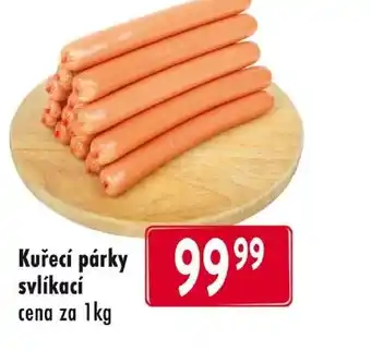 Qanto Kuřecí párky svlíkací cena za 1kg nabídka