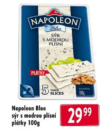 Napoleon Blue sýr s modrou plísní plátky 100g