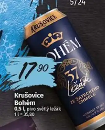 COOP TIP Krušovice Bohém 0.5L nabídka