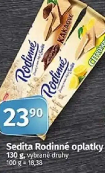 COOP TIP Sedita Rodinné oplatky 130 g nabídka