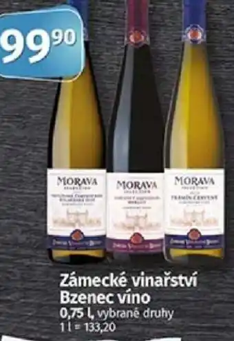 COOP TIP Zámecké vinařství Bzenec víno 0.75L nabídka