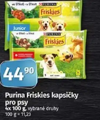 COOP TIP Purina Friskies kapsičky pro psy 4x 100 g nabídka