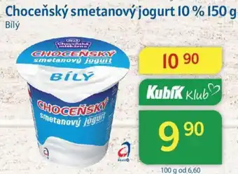 Kubík potraviny Choceňský smetanový jogurt 10 % 150 g nabídka