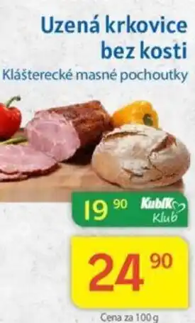 Uzená krkovice bez kosti