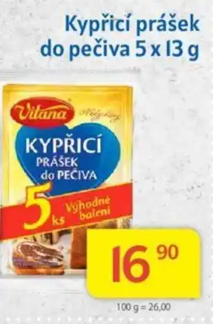 Kubík potraviny Kypřicí prášek do pečiva 5 x 13 g nabídka