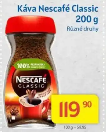 Kubík potraviny Káva Nescafé Classic 200 g nabídka