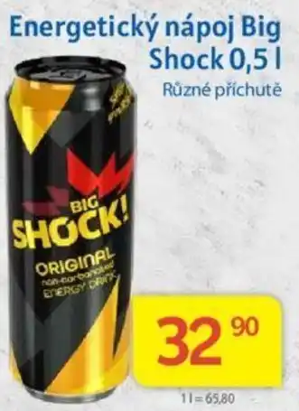 Kubík potraviny Energetický nápoj Big Shock 0,5L nabídka