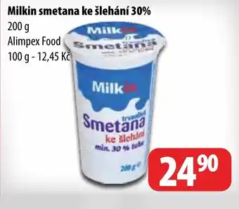 Partner Maloobchodní síť Milkin smetana ke šlehání 30% nabídka