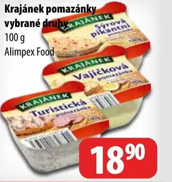 Partner Maloobchodní síť Krajánek pomazánky vybrané druhy nabídka