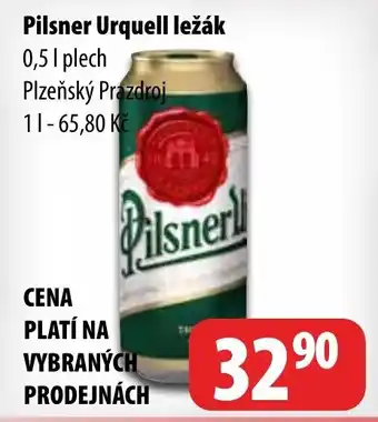Partner Maloobchodní síť Pilsner Urquell ležák 0,5L nabídka