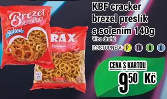 KBF cracker brezel preslík s solením 140g