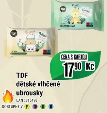 Tamda Foods TDF dětské vlhčené ubrousky nabídka