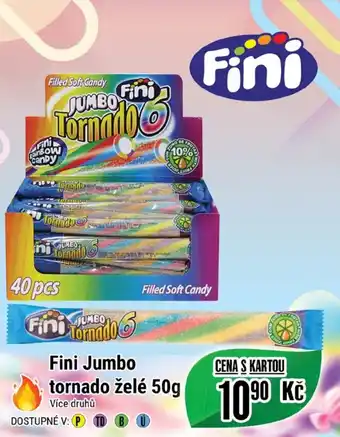 Tamda Foods Fini Jumbo tornado želé 50g nabídka