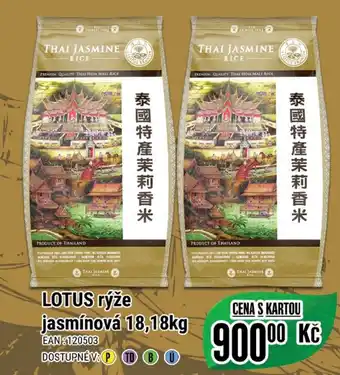 Tamda Foods LOTUS rýže jasmínová 18,18kg nabídka