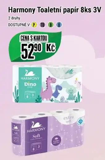 Tamda Foods Harmony Toaletní papír 8ks 3V nabídka