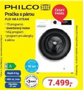 Planeo Elektro PHILCO Pračka s párou PLDI 148 A STEAM nabídka