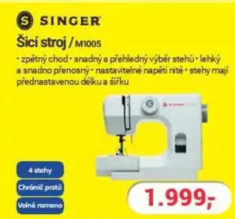 Planeo Elektro SINGER Šicí stroj /M1005 nabídka