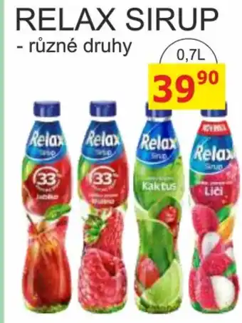 BENE Nápoje RELAX SIRUP 0.7L nabídka