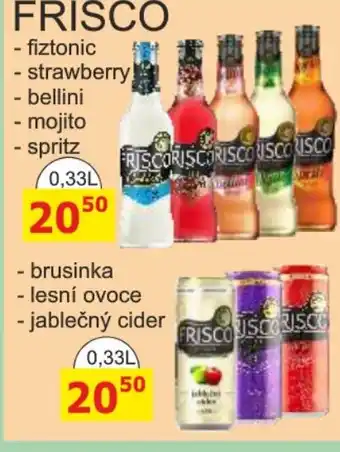 BENE Nápoje FRISCO nabídka