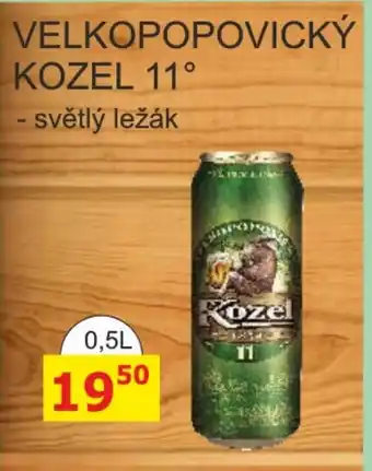 BENE Nápoje VELKOPOPOVICKÝ KOZEL 11° 0.5L nabídka