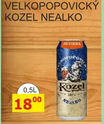 BENE Nápoje VELKOPOPOVICKÝ KOZEL NEALKO 0.5L nabídka