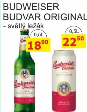 BENE Nápoje BUDWEISER BUDVAR ORIGINAL 0.5L nabídka