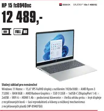 COMFOR HP 15 fc0940nc nabídka
