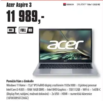 COMFOR Acer Aspire 3 nabídka