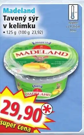 Norma Madeland Tavený sýr v kelímku nabídka