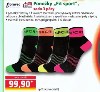 Ponožky ,,Fit sport", sada 3 páry