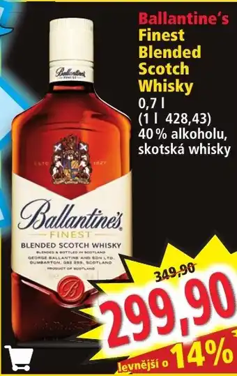 Norma Ballantine's Finest Blended Scotch Whisky 0,7L nabídka