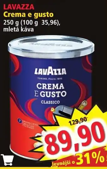 Norma LAVAZZA Crema e gusto nabídka