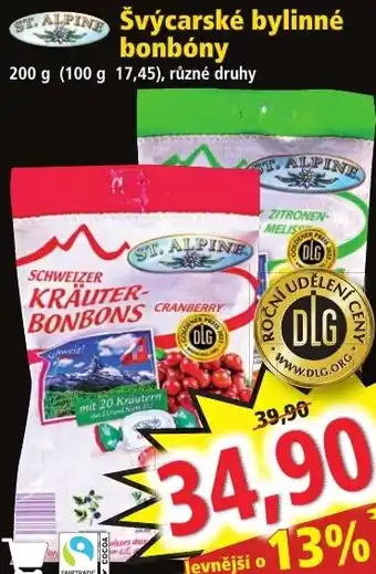 Norma Švýcarské bylinné bonbóny nabídka
