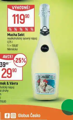Globus Mucha sekt nabídka
