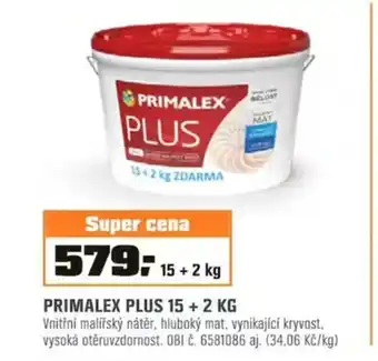 OBI PRIMALEX PLUS 15 + 2 KG nabídka