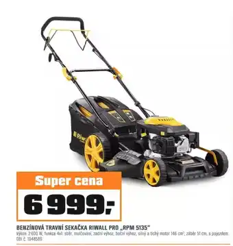 OBI BENZÍNOVÁ TRAVNÍ SEKAČKA RIWALL PRO ,RPM 5135 nabídka