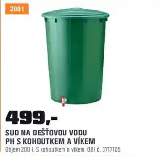 OBI SUD NA DEŠŤOVOU VODU PH S KOHOUTKEM A VÍKEM nabídka