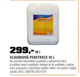 OBI HLOUBKOVÁ PENETRACE 10 L nabídka