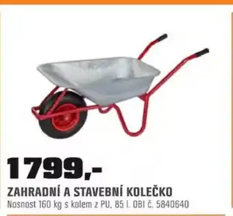 OBI ZAHRADNÍ A STAVEBNÍ KOLEČKO nabídka