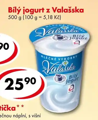 CBA Bílý jogurt z Valašska nabídka