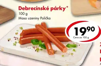 CBA Debrecínské párky nabídka
