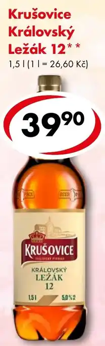 CBA Krušovice Královský Ležák 12 1.5L nabídka
