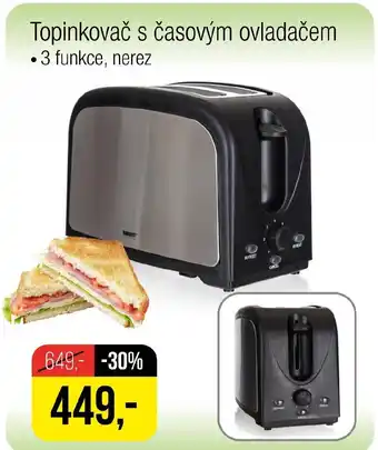 BANQUET Topinkovač s časovým ovladačem nabídka