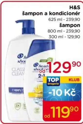TOP drogerie H&S šampon a kondicionér nabídka