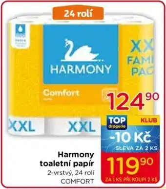 TOP drogerie HARMONY toaletní papír nabídka