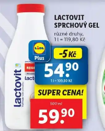 Lidl LACTOVIT SPRCHOVÝ GEL nabídka