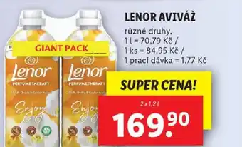 Lidl LENOR AVIVÁŽ nabídka