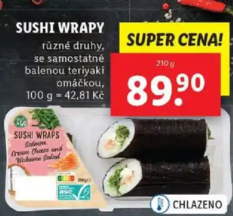 Lidl SUSHI WRAPY nabídka