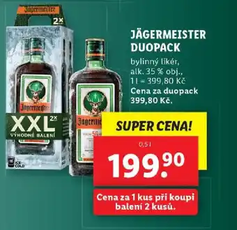 Lidl JÄGERMEISTER DUOPACK nabídka